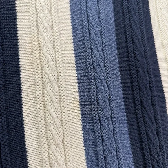 Vintage Grandpa Sweater Mens Medium Blue Cabe Knit 3D Knit Ozark Wilderness - Picture 5 of 10